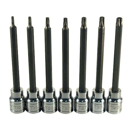Atd Tools ATD 7-Piece Extra Long Star Bit Socket Set 13774